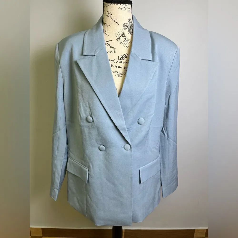 WEWOREWHAT Double Breasted Blazer NWT Size S